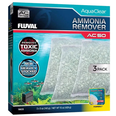Fluval AquaClear AC50 Ammonia Remover 3pk