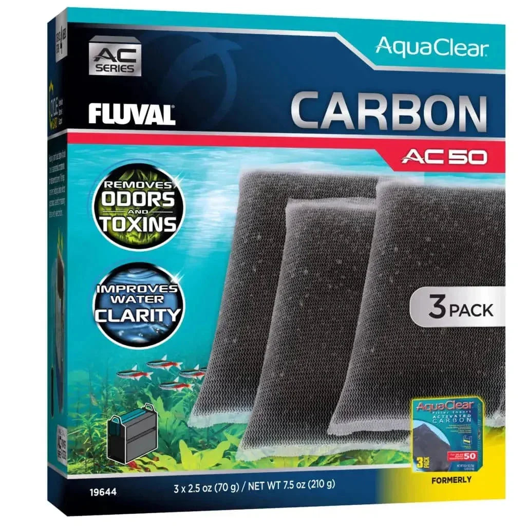 Fluval AquaClear AC50 Filter Carbon 3pk