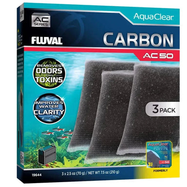 Fluval AquaClear AC50 Filter Carbon 3pk