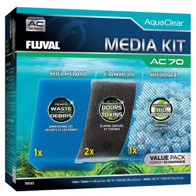 Fluval AquaClear AC70 Filter Foam and Media