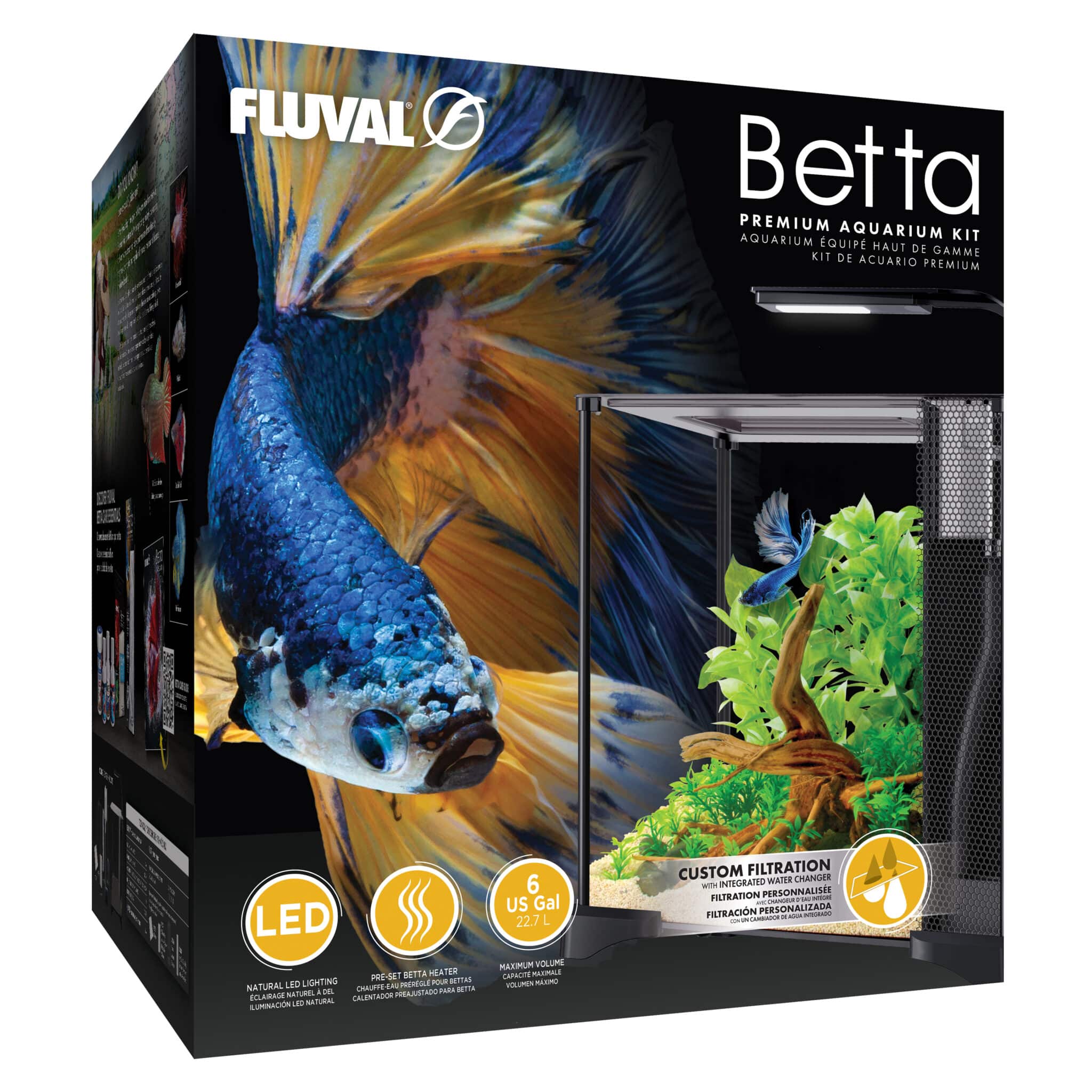 Fluval Betta Premium Aquarium Kit – 22.7L Glass Aquarium