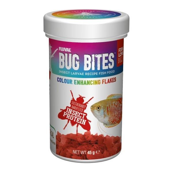 Fluval Bug Bites Colour Enhancing Flakes 45gm