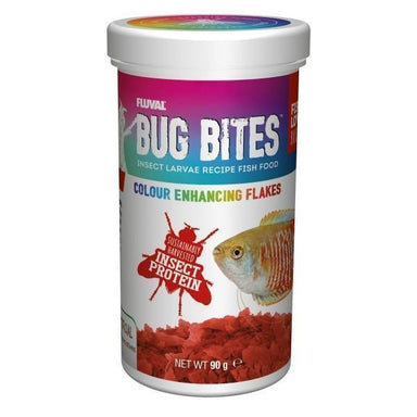 Fluval Bug Bites Colour Enhancing Flakes 90gm
