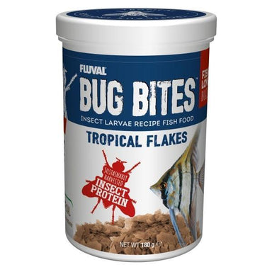 Fluval Bug Bites Tropical Flakes 180gm