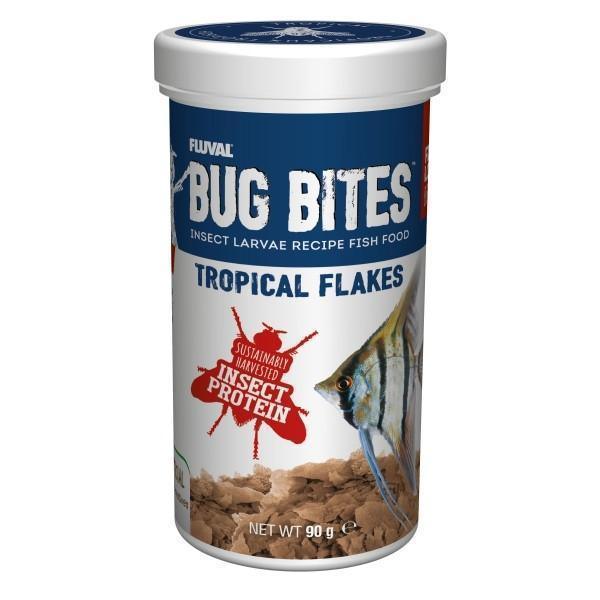 Fluval Bug Bites Tropical Flakes 90gm