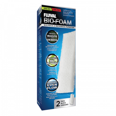 Fluval Canister Filter 206-306 Foam Filter 2 Pack (Also suits Fluval 04 and 05 Models)