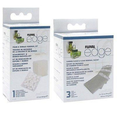 Fluval Edge Carbon and Biomax with Foam Combo