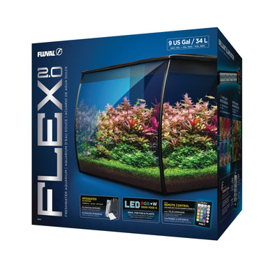 Fluval Flex Aquarium 34 Litre Black 2.0