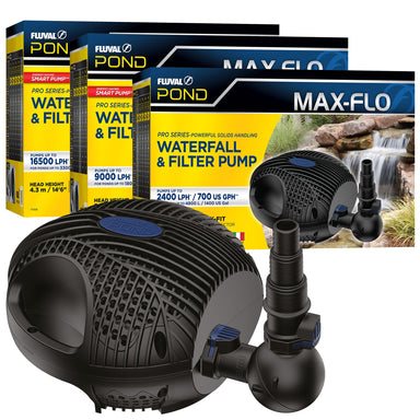Fluval Max-Flo 16500 Submersible Pond Filter & Waterfall Pump