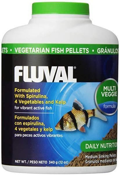 Fluval Sinking Vegetarian Fish Pellets 340g