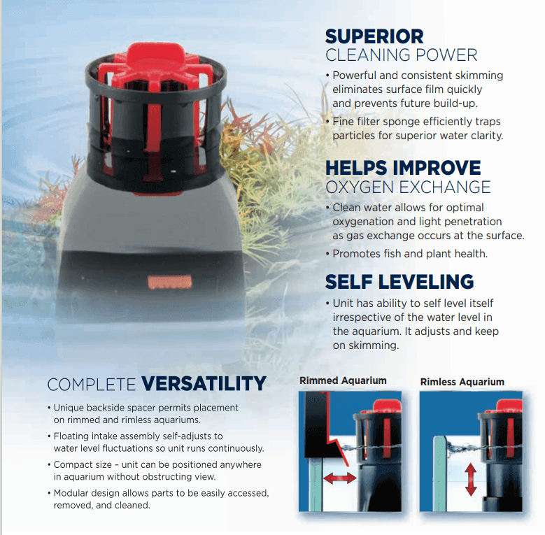 Fluval SK400 Aquarium Surface Skimmer