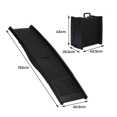 FurKidz Portable Folding Dog Ramp 1.52m – 50kg Capacity