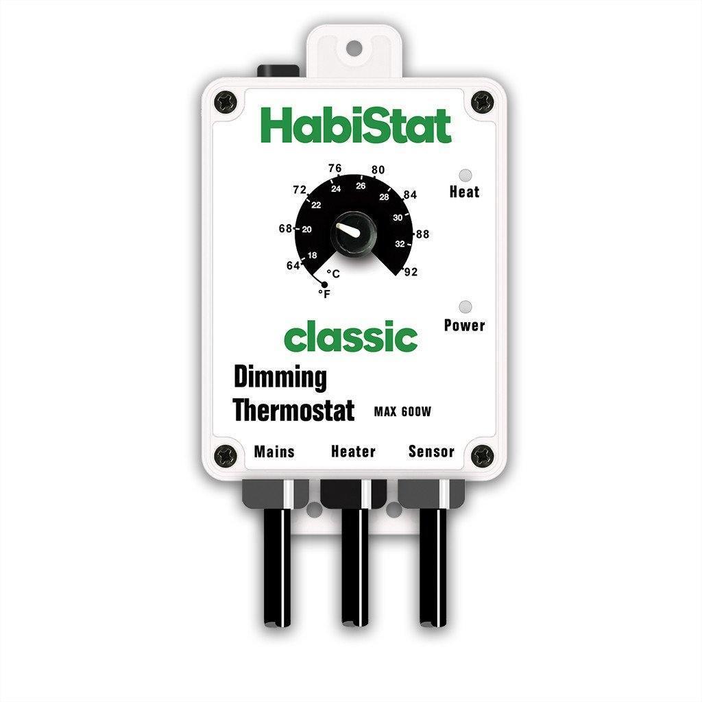 Habistat Dimming Thermostat Classic 600w White