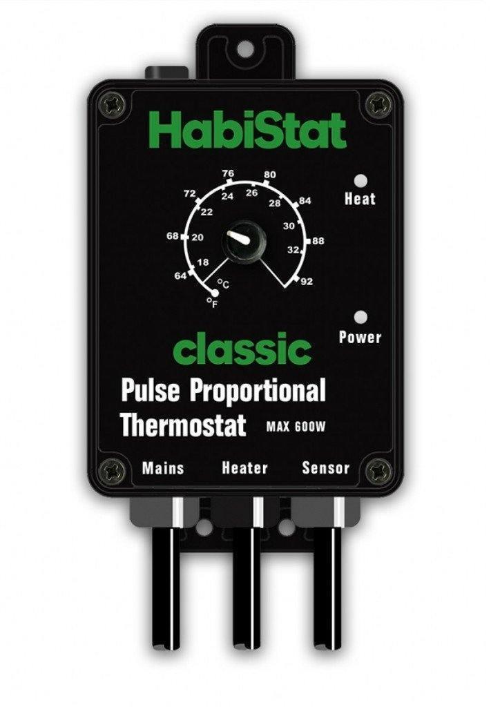 HabiStat Pulse Proportional Thermostat Black 600w