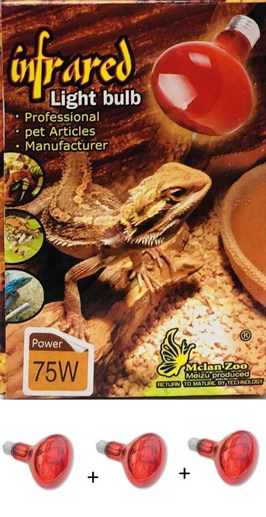 Infrared Reptile Heat Lamp x 3