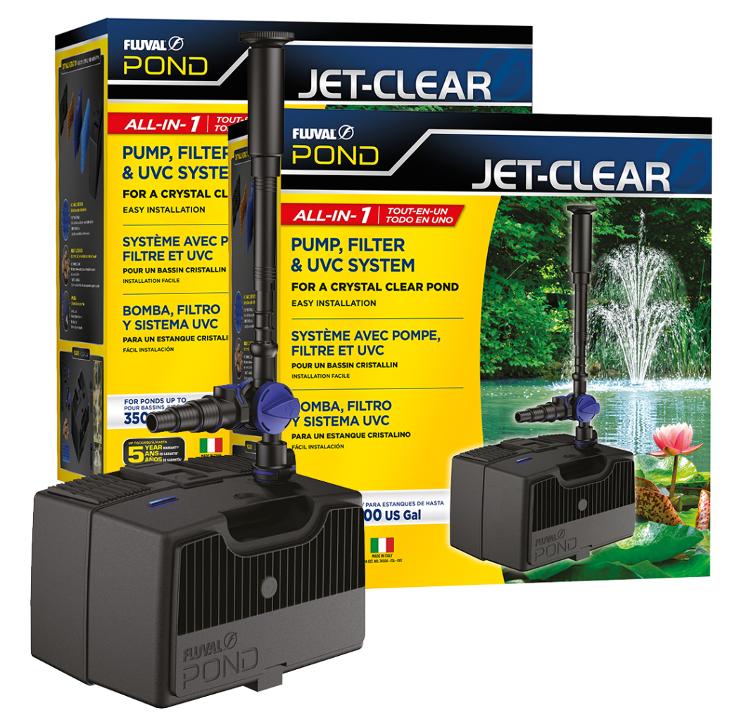 Fluval Jet Clear 3500 All-in-One Pond Filter, Pump & Fountain product view