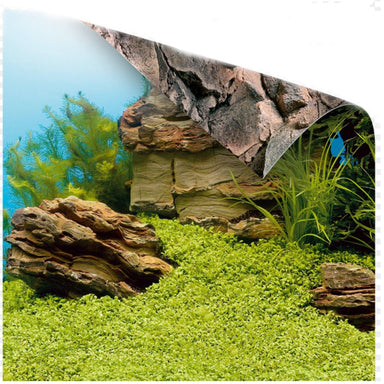 Juwel Rock Plant Aquarium Background Wallpaper 150x60cm