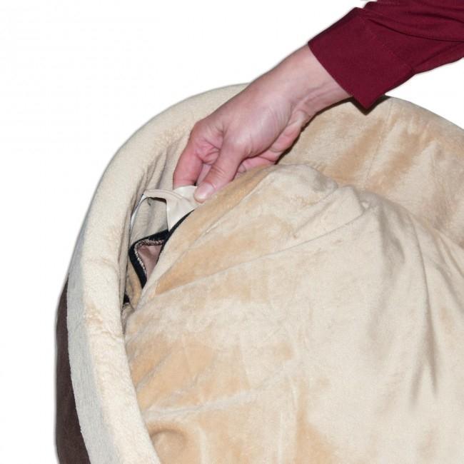 K & H Thermo Kitty Circular Heated Cat Bed Sage 50cm