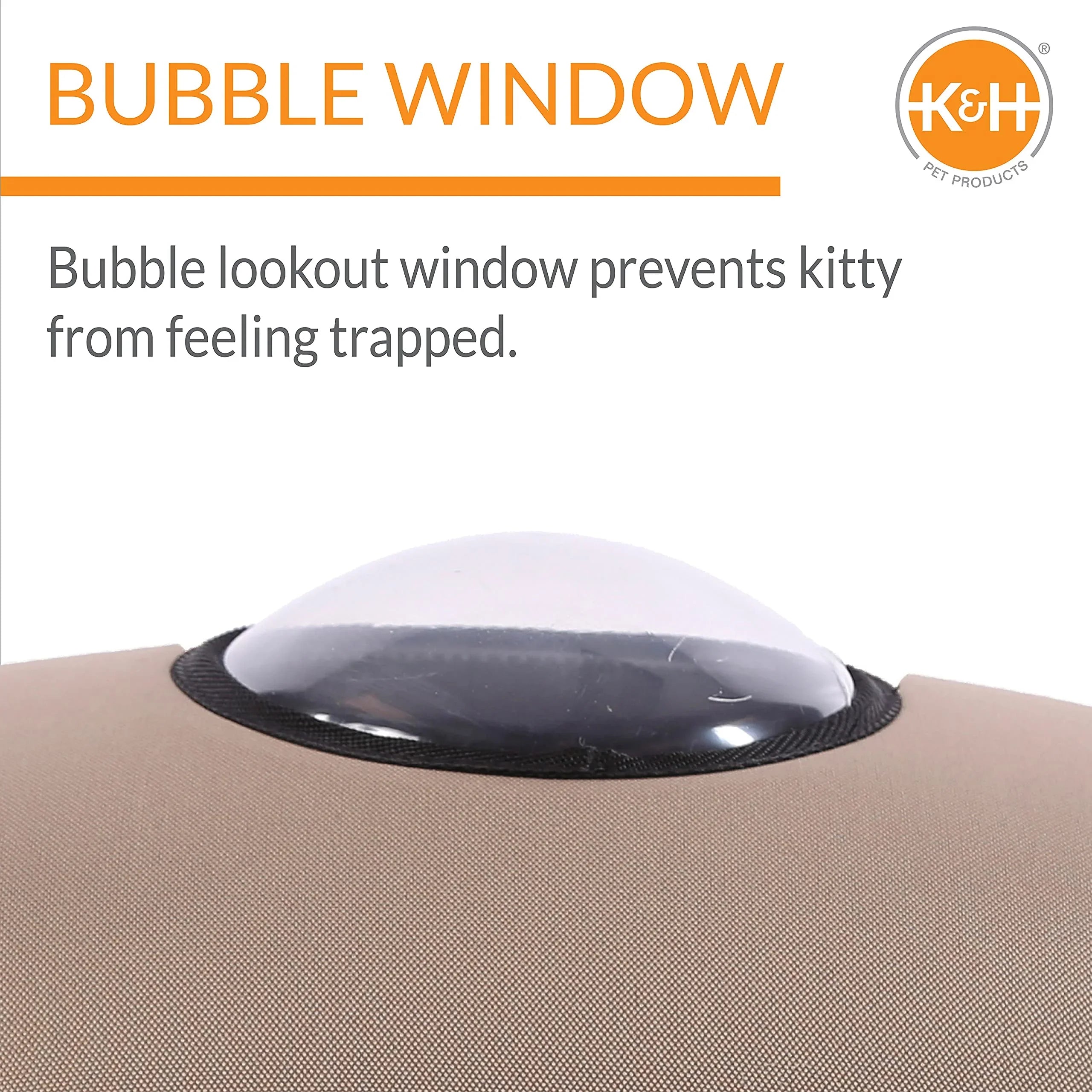 K&H EZ Mount Window Bubble Pod Tan