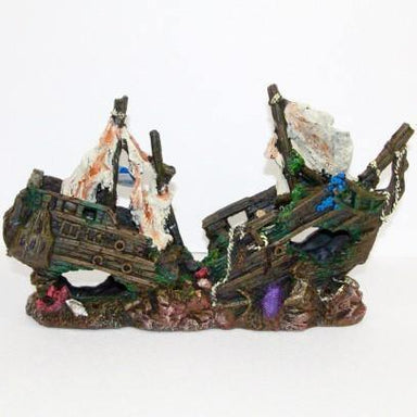 Large Aquarium Shipwreck Ornament