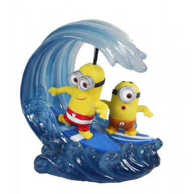 Minions Kevin & Stuart Surfing Aquarium Ornament