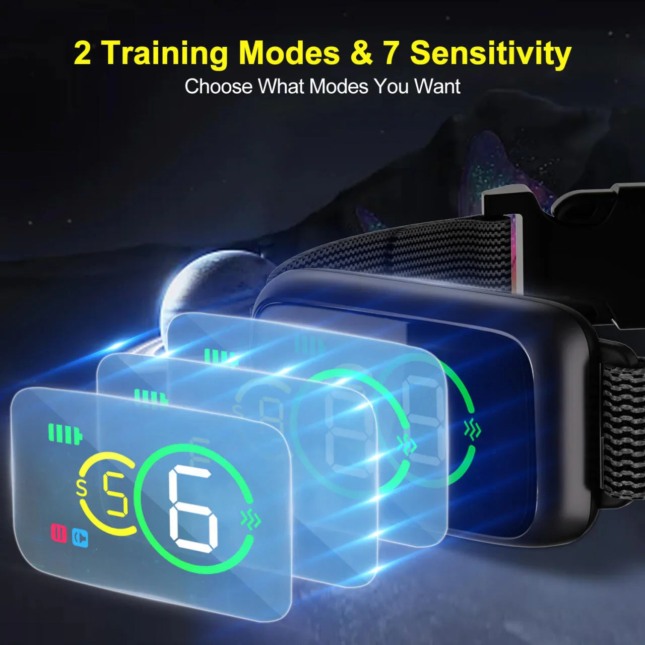 No-Shock Smart Bark Control Collar – Sound & Vibration Training