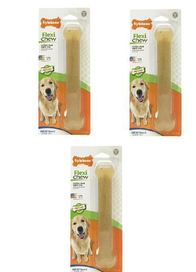 Nylabone Flexi Chew Dog Bone -Giant x3