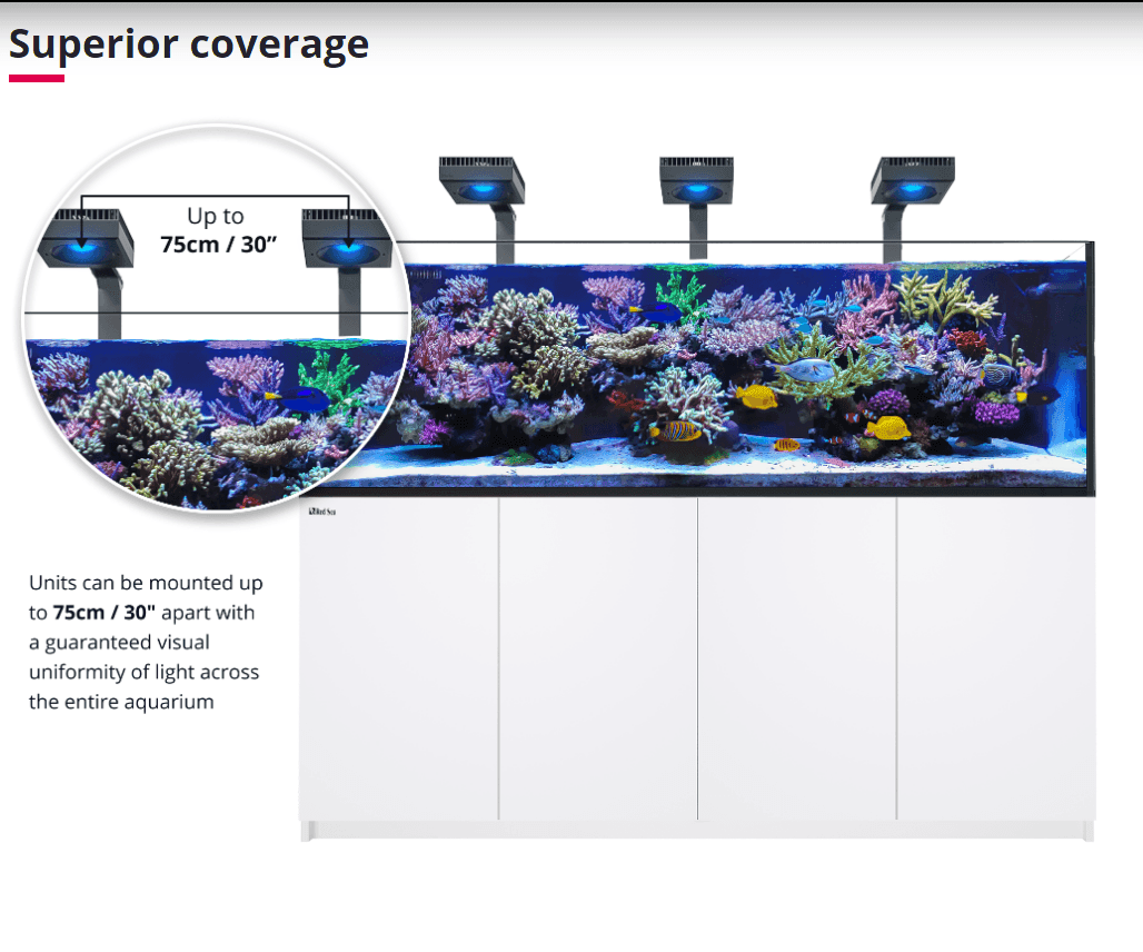 Red Sea ReefLED 160S LED with Mounting Arm