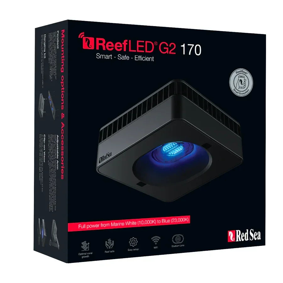 Red Sea ReefLED 170 G2 – Smart LED Reef Aquarium Light
