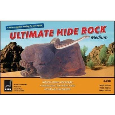 Reptile Snake Lizard Python Hide Rock- Medium