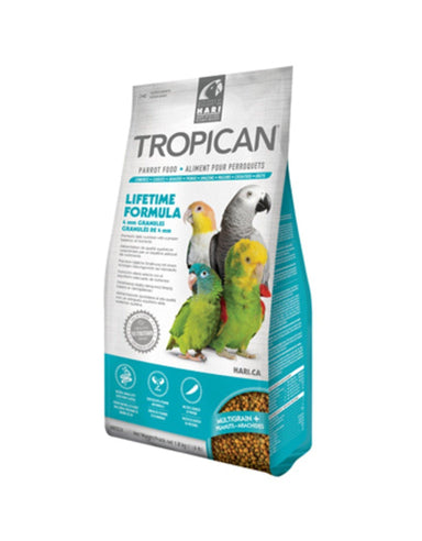 Tropican Lifetime Parrot Granules 820gm