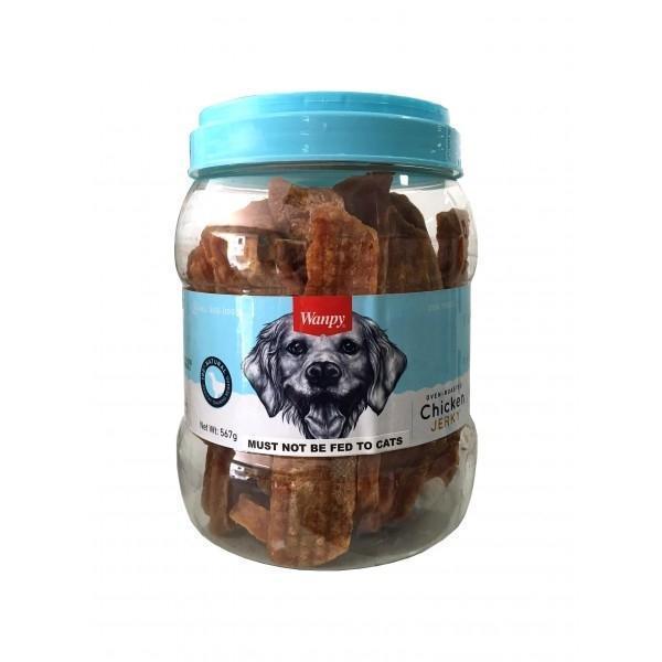 Wanpy Dry Chicken Jerky Strips 567gm Jar