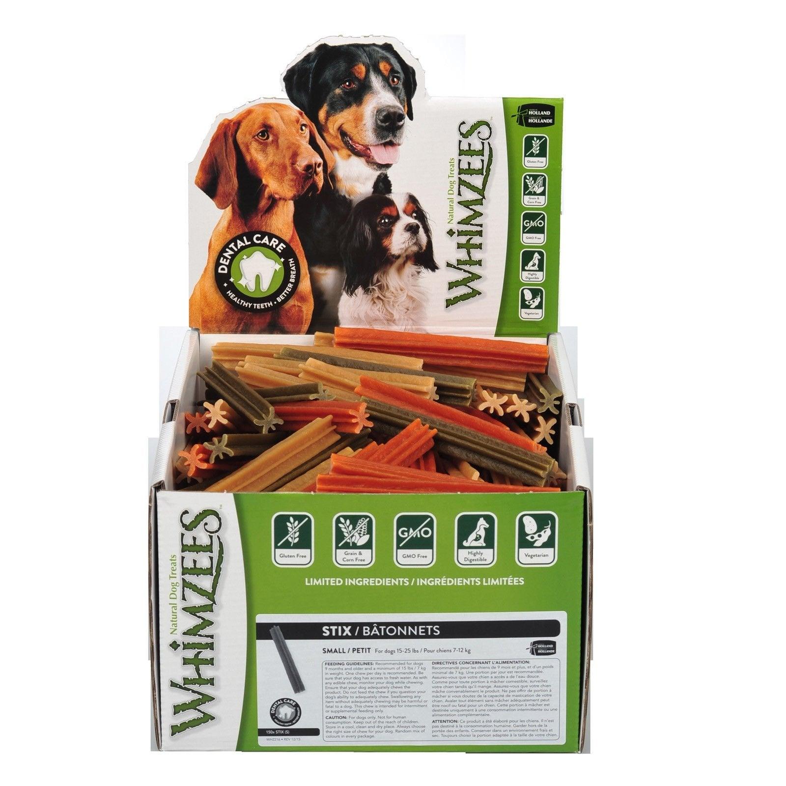 Whimzees Stix Small - Bulk Box of 150 Pieces