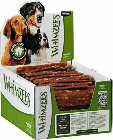 Whimzees Veggie Strips Medium Bulk Box of 100