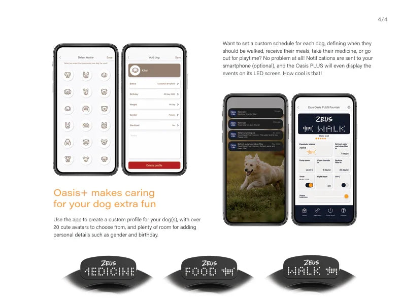 Zeus Oasis Plus Smart Drinking Fountain 6L