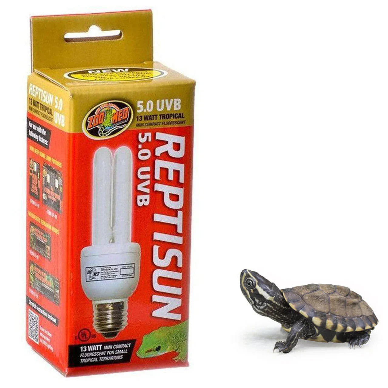 Zoo Med Aquatic Turtle UVB & Heat Lighting Kit – Complete Dual Lamp Setup