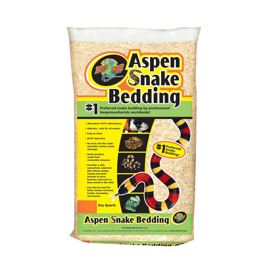 Zoo Med Aspen Snake Bedding 24 Quart x 3