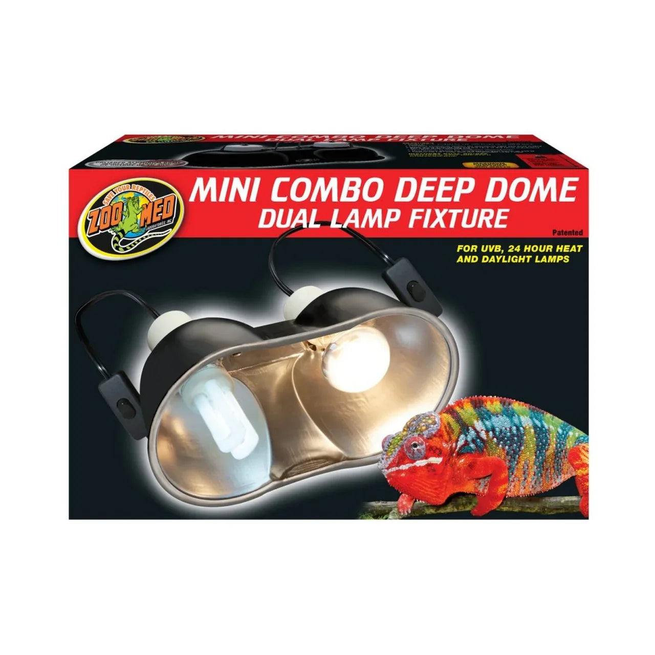 Zoo Med Desert UVB & Heat Lighting Kit – Dual Lamp Reptile Fixture